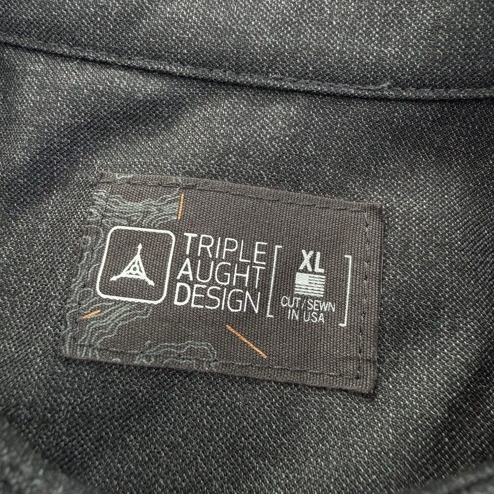 Triple Aught Design TAD Highland Shirt XL Charcoal 100% Worsted Merino Wool USA - Picture 2 of 8